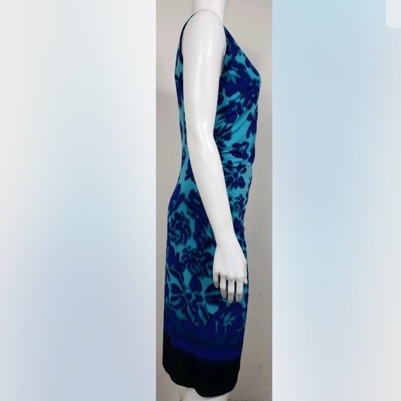 🆕 LUXE By Carmen Marc Valvo Womens Dress Sleeveless Floral Hawaiian size 14W - Picture 9 of 15